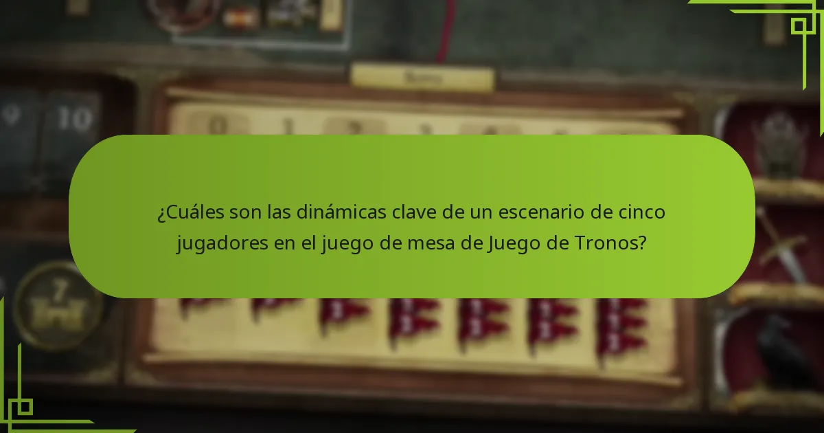 ¿Cuáles son las variaciones de configuración recomendadas para un juego de cinco jugadores?