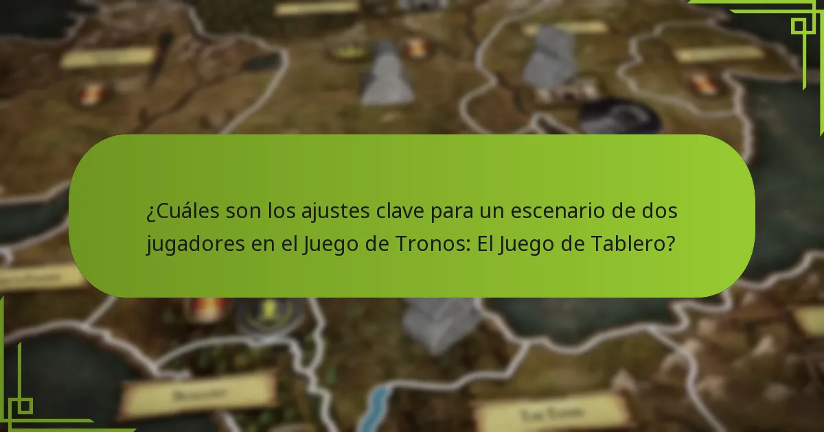 ¿Qué cambios de configuración son necesarios para un juego de dos jugadores?