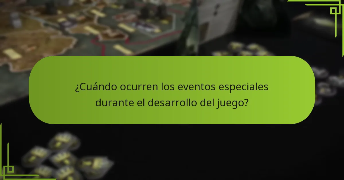 ¿Cómo pueden los jugadores planificar estrategias en torno a los eventos especiales?